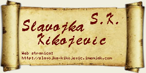 Slavojka Kikojević vizit kartica